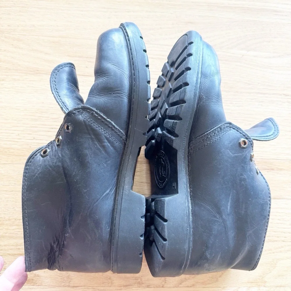Havana Joe Mr. Panama Jack Black Waxy Waterproof Chukka Boots 42/8.5 NO LACES